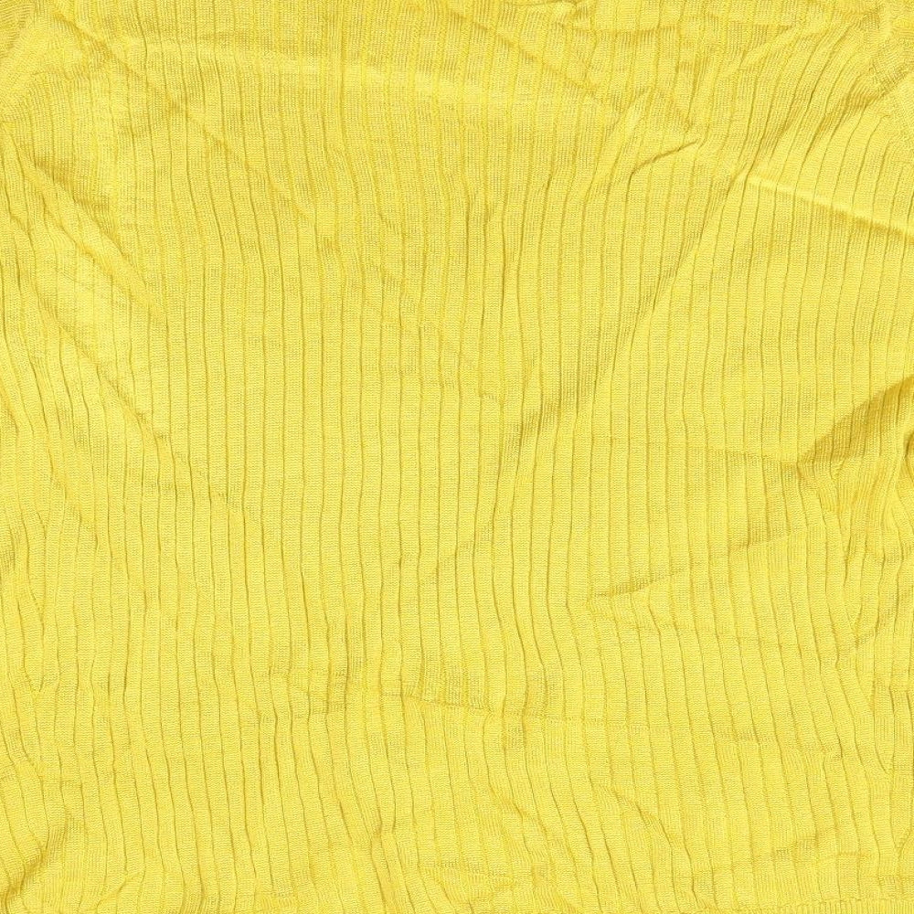 M&S Womens Yellow Basic Blouse Size 20