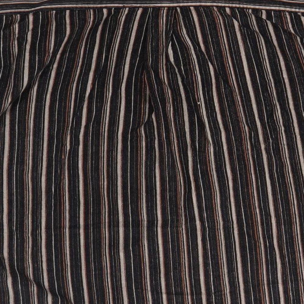 Figaretti Mens Brown Button-Up Size L