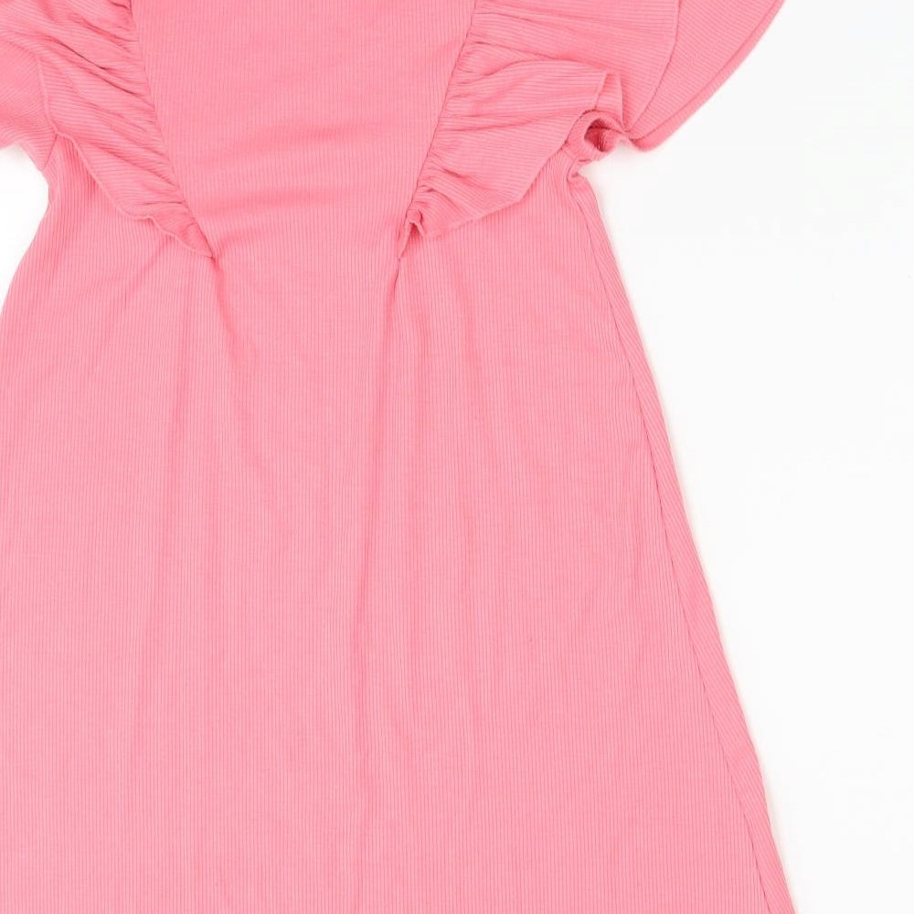 Matalan Girls Pink A-Line Size 7 Years