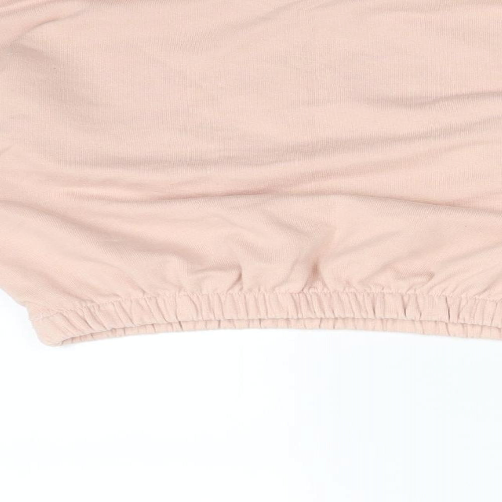 MISS EVIE Girls Pink Pullover Sweatshirt Size 6-7 Years - STAY STRONG