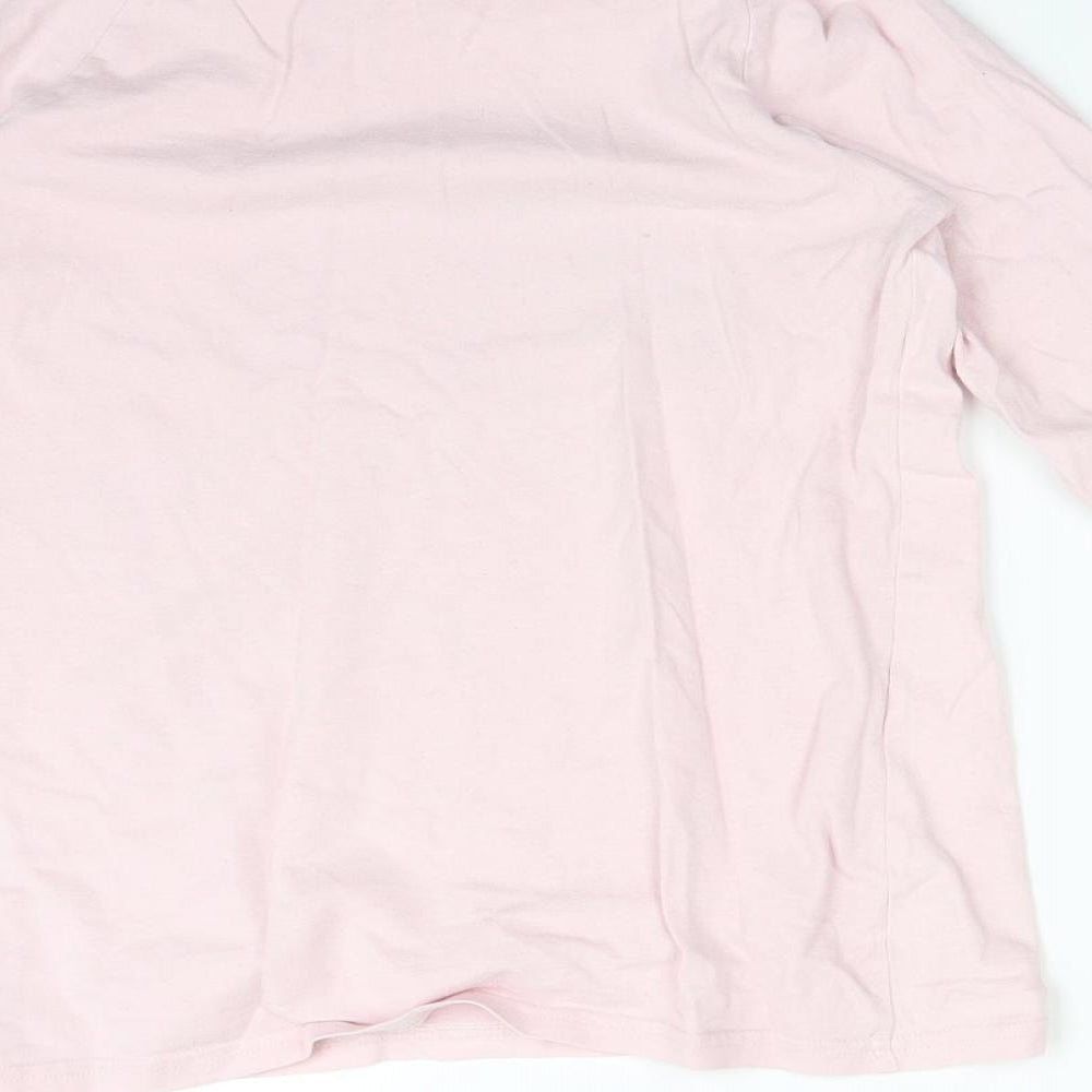 NEXT Girls Pink Solid Pyjama Top Size 11 Years - UNICORN RAINBOW