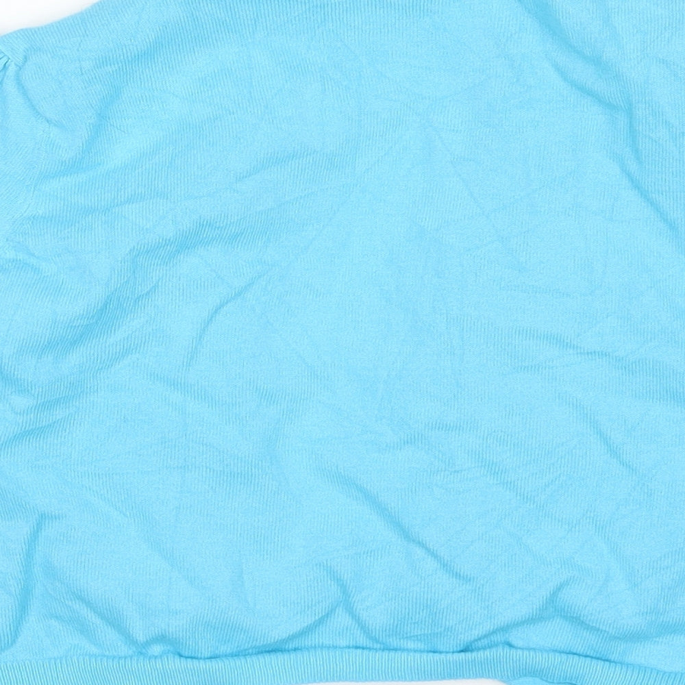 New Look Womens Blue Cardigan Jumper Size 14