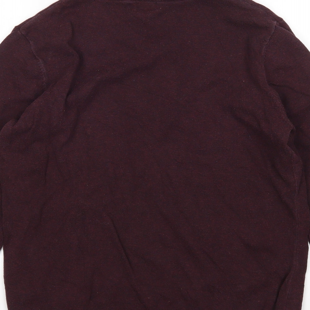 H&M Mens Purple Pullover Jumper Size S