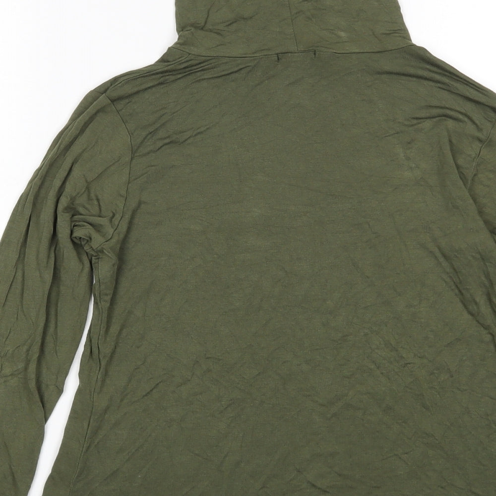 Boohoo Womens Green Basic T-Shirt Size 12