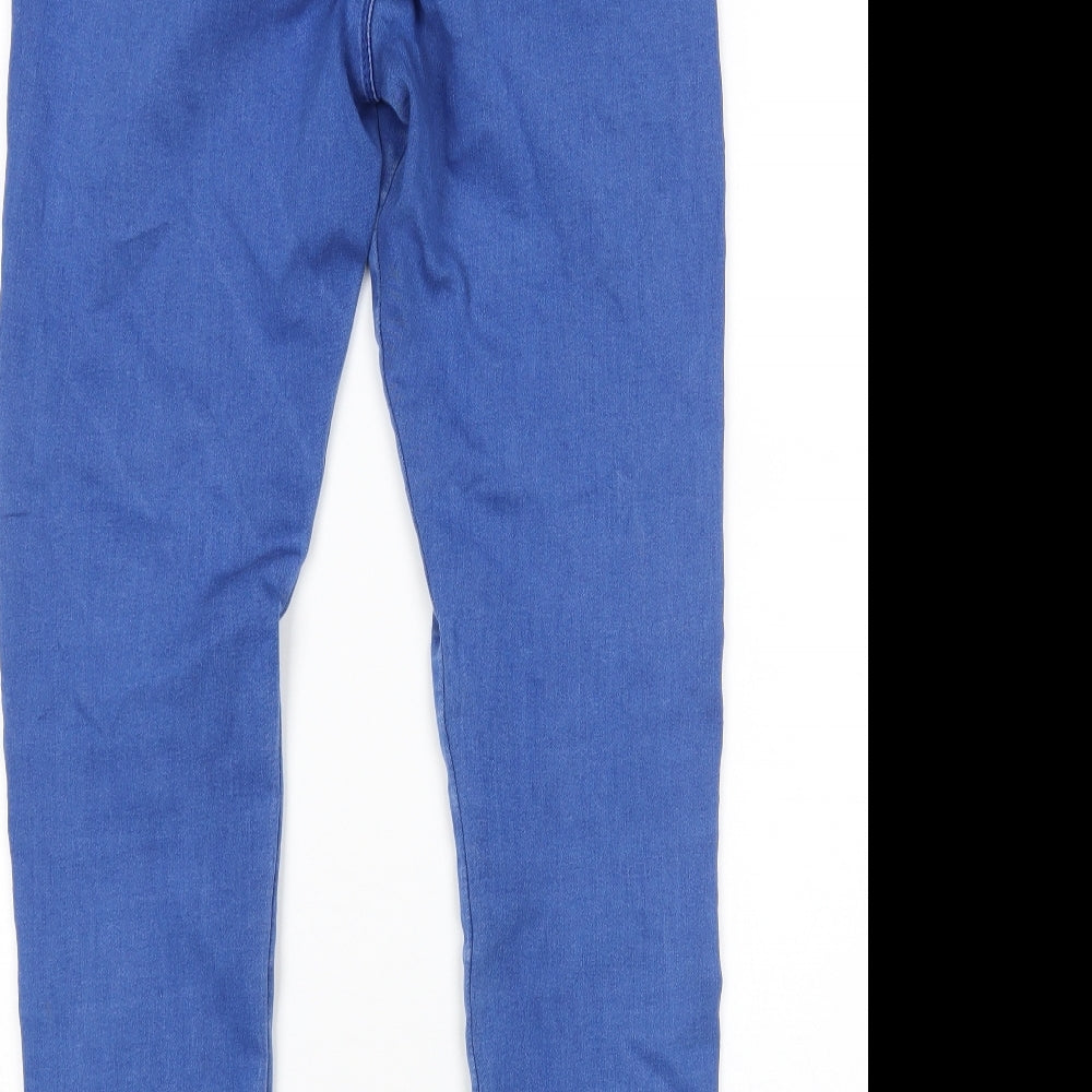 Missguided Womens Blue Skinny Jeans Size 10 L28 in