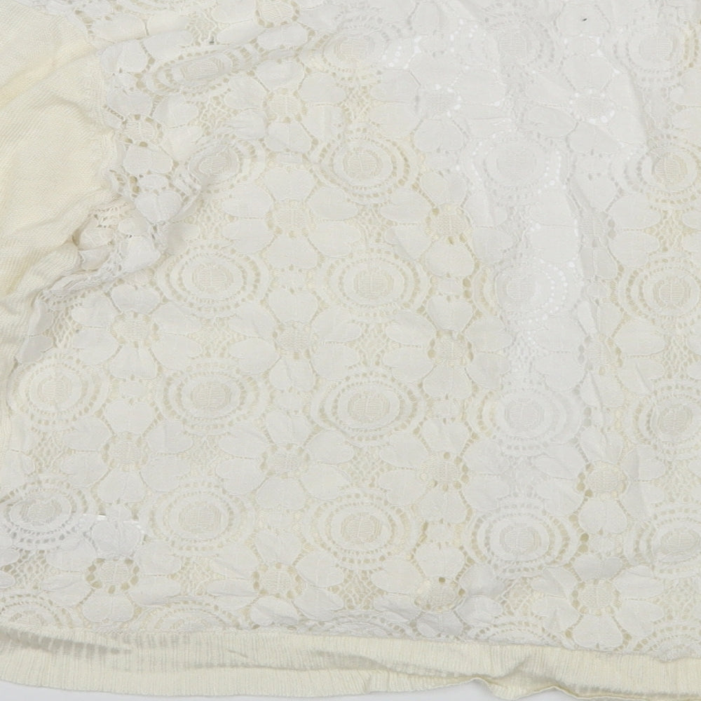 Primark Womens Ivory Cardigan Jumper Size S