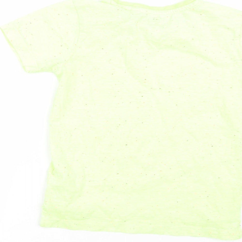 NEXT Boys Yellow Polka Dot Basic T-Shirt Size 4 Years