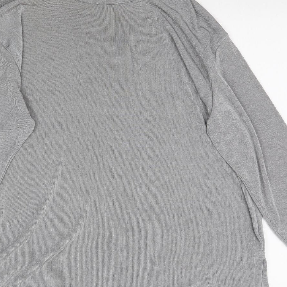 Preworn Womens Grey Basic T-Shirt Size L