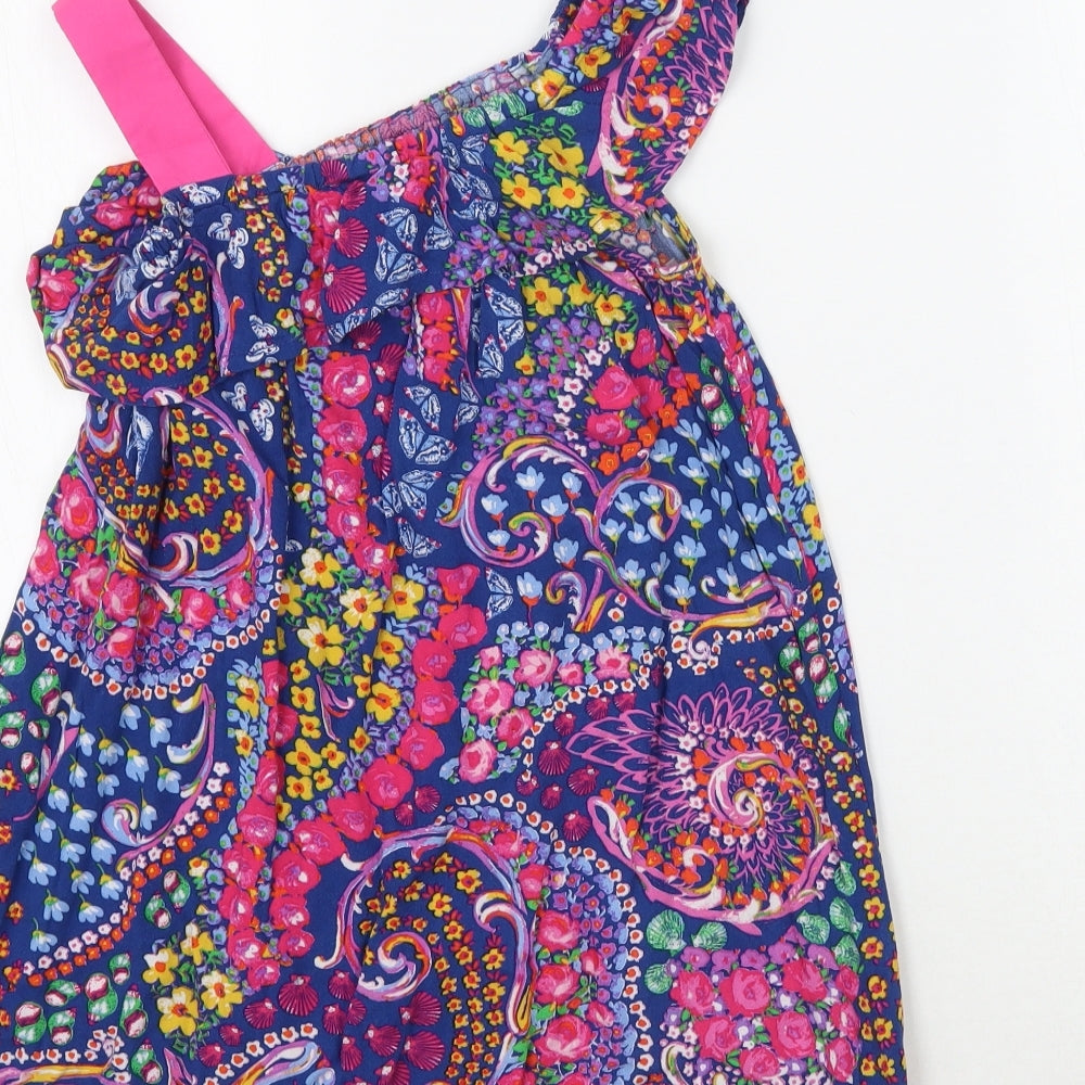 Monsoon Girls Multicoloured Floral Basic Blouse Size 5 Years