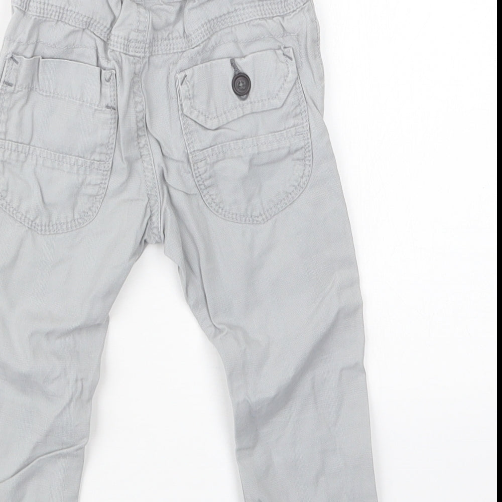 Next Boys Grey Capri Trousers Size 9-12 Months