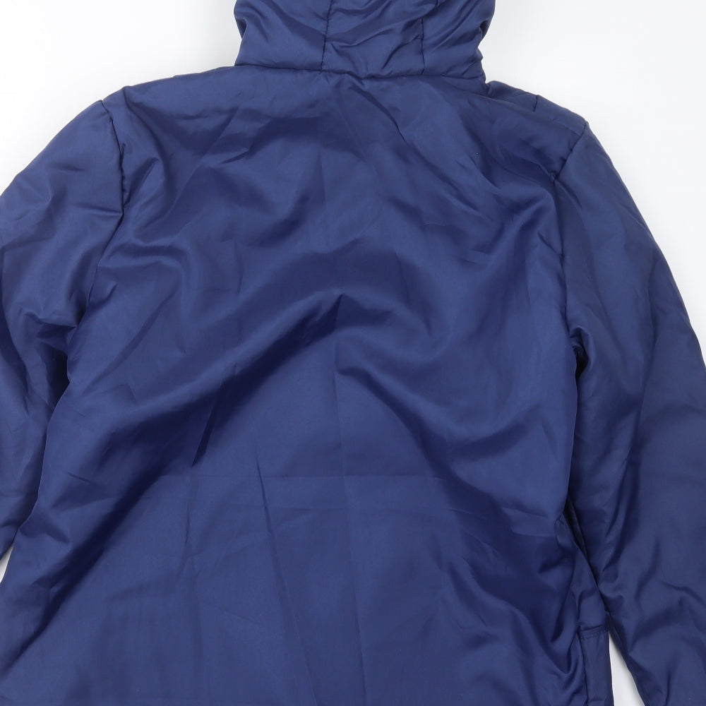 Anna de Lancay Womens Blue Jacket Coat Size M