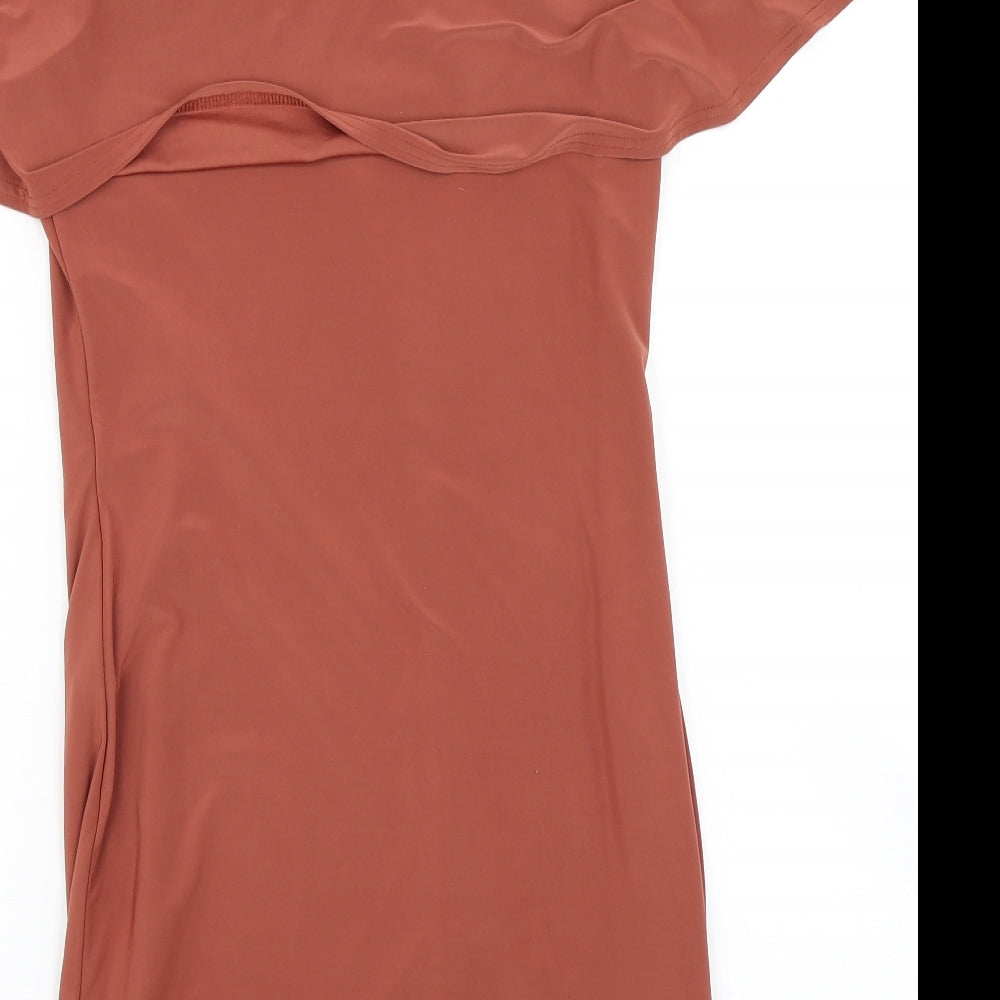 River Island Womens Brown Bodycon Size 12