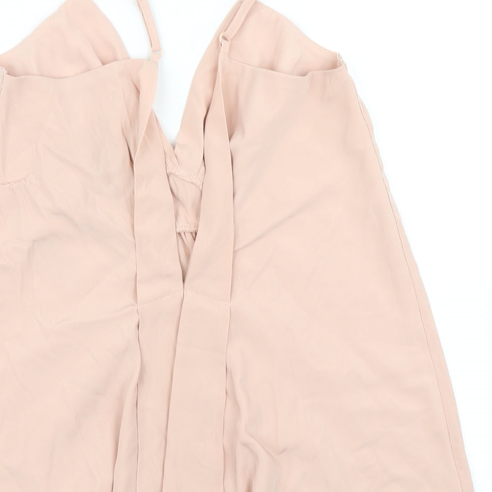 ASOS Womens Pink Camisole Blouse Size 8 - Plunge back
