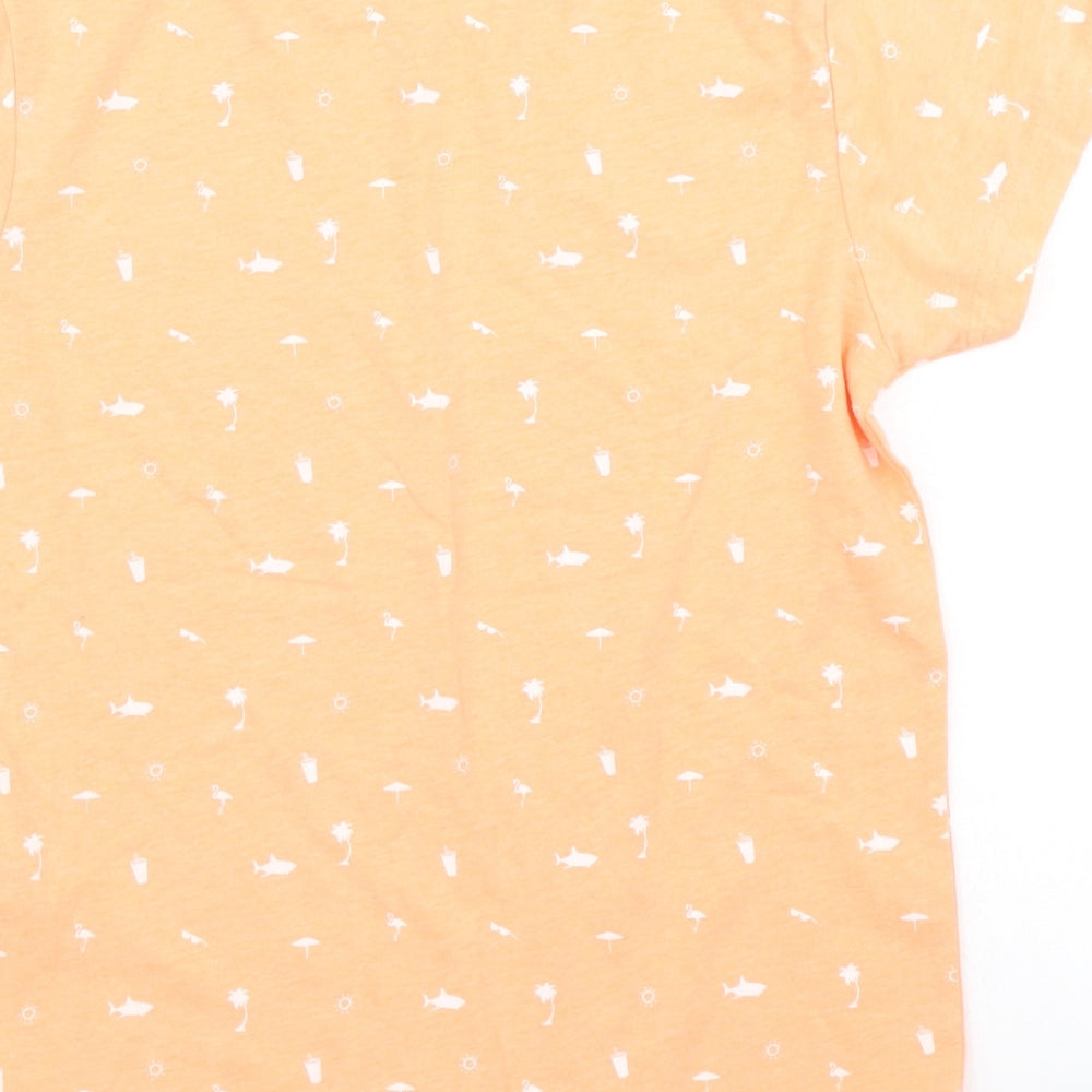 Primark Boys Orange Basic T-Shirt Size 7-8 Years
