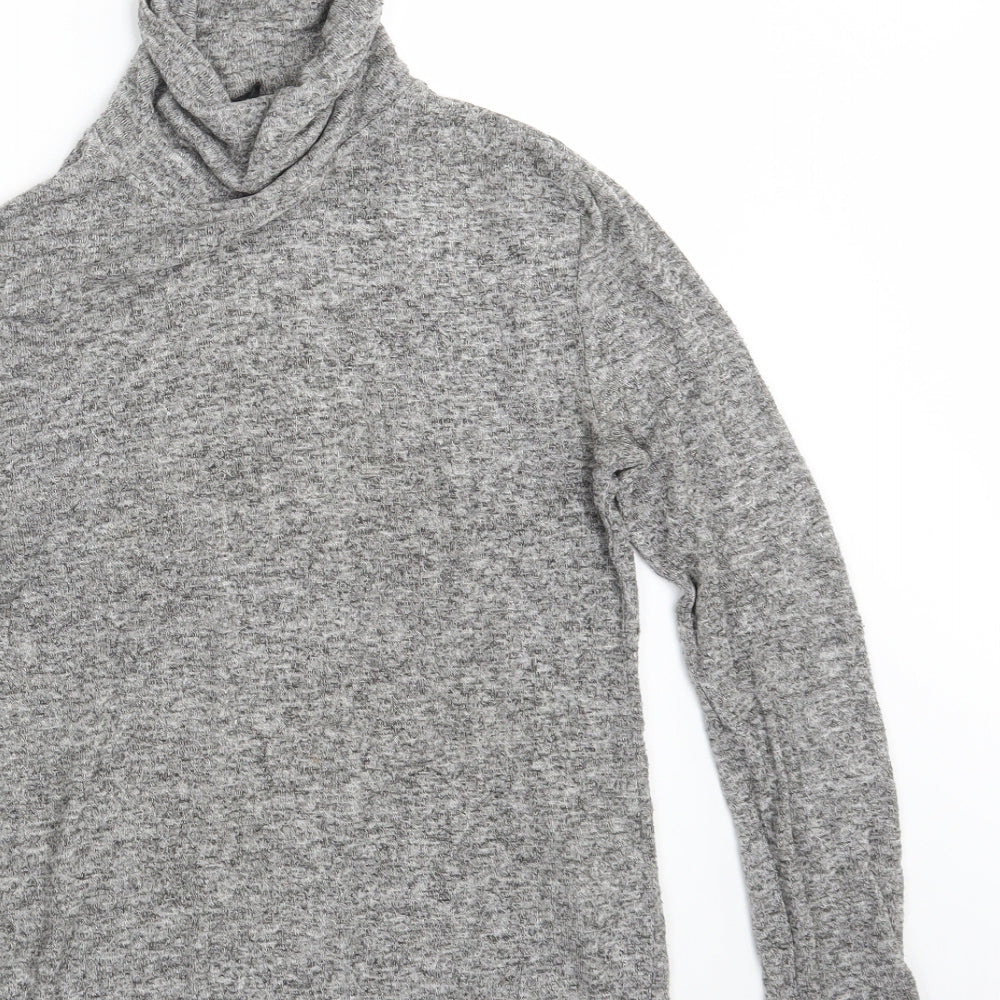 FOREVER 21 Womens Grey Rayon Pullover Sweatshirt Size S