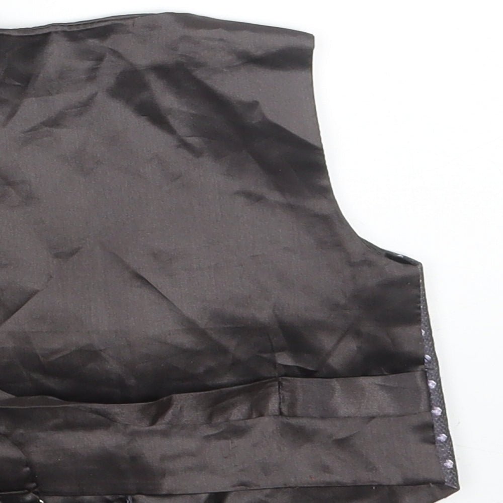 JAMES MORGAN Boys Black Floral Jacket Waistcoat Size 12 Months