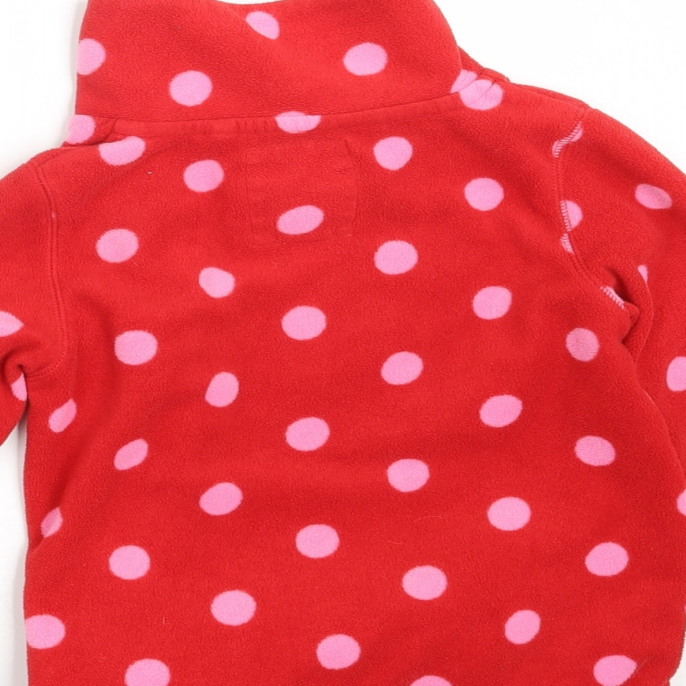 NEXT Girls Red Polka Dot Pullover Jumper One Size