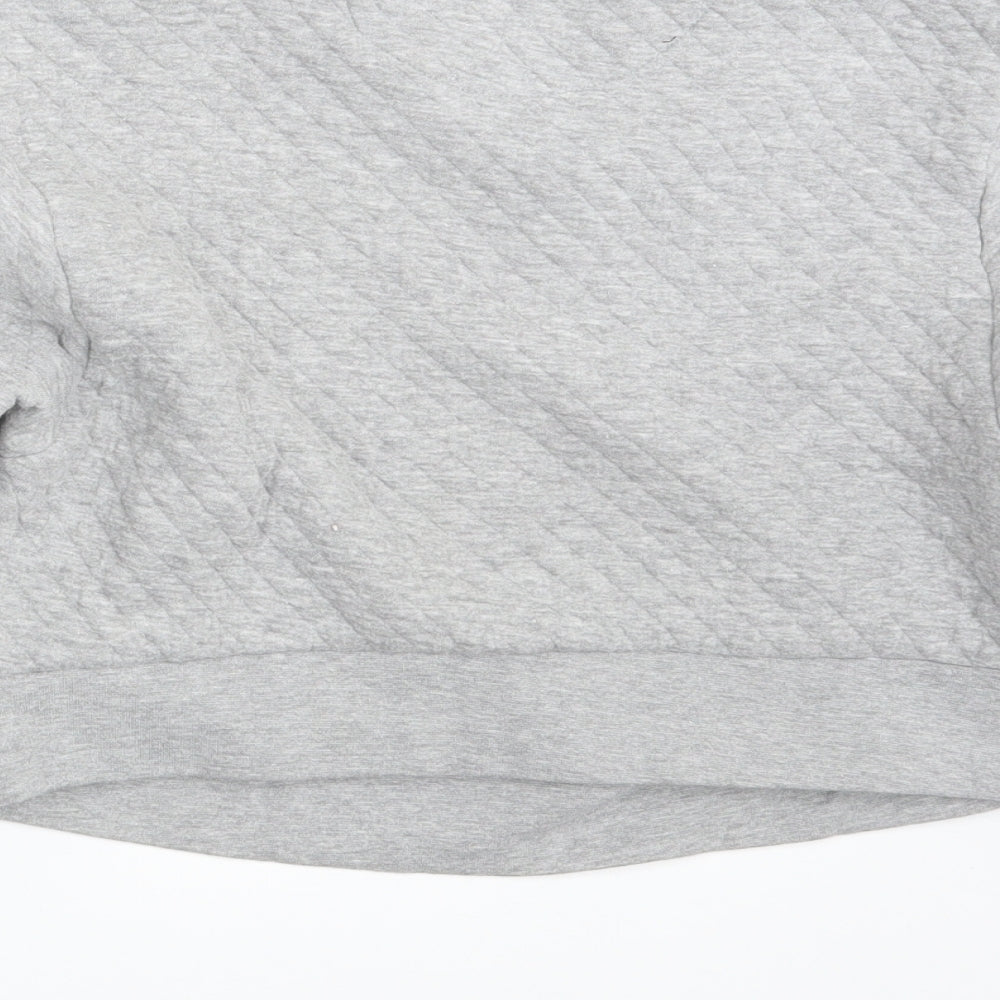 R. W. C Womens Grey Pullover Sweatshirt Size M - Cropped