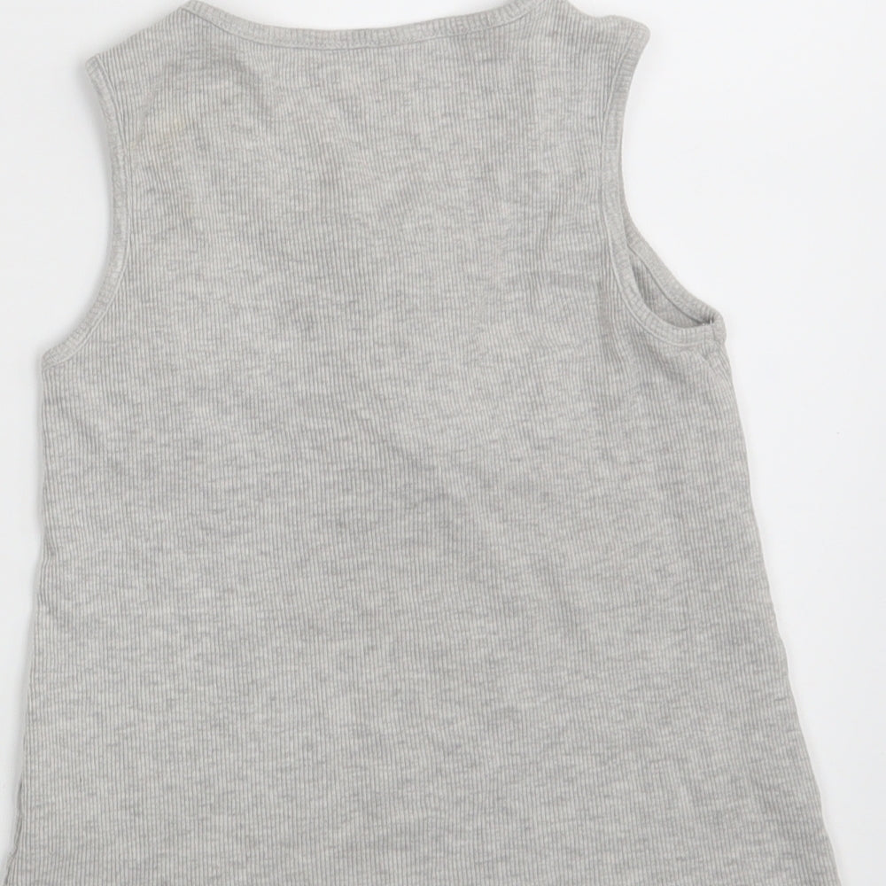 George Girls Grey Vest Sweatshirt Size 7-8 Years