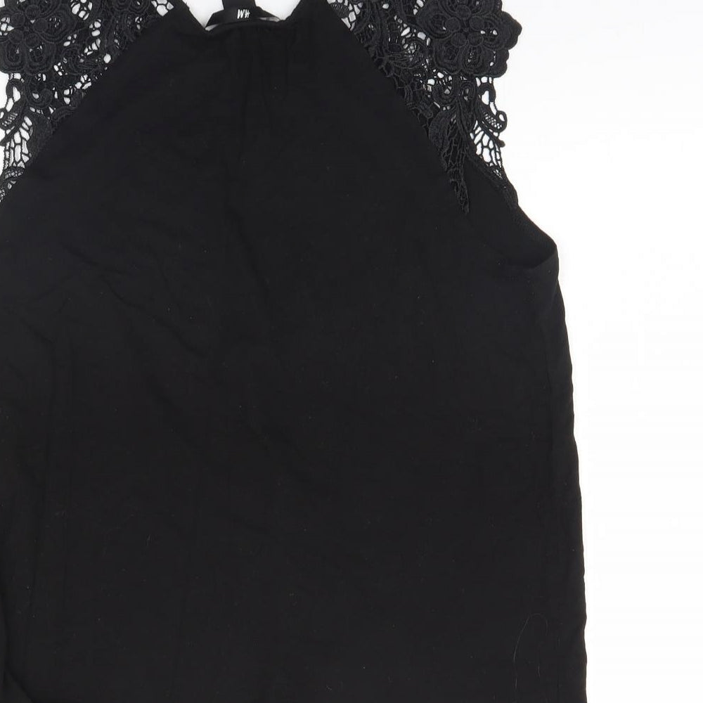 H&M Womens Black Basic Tank Size S