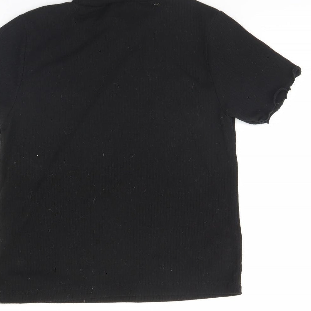 Primark Girls Black Basic Blouse Size 12 Years