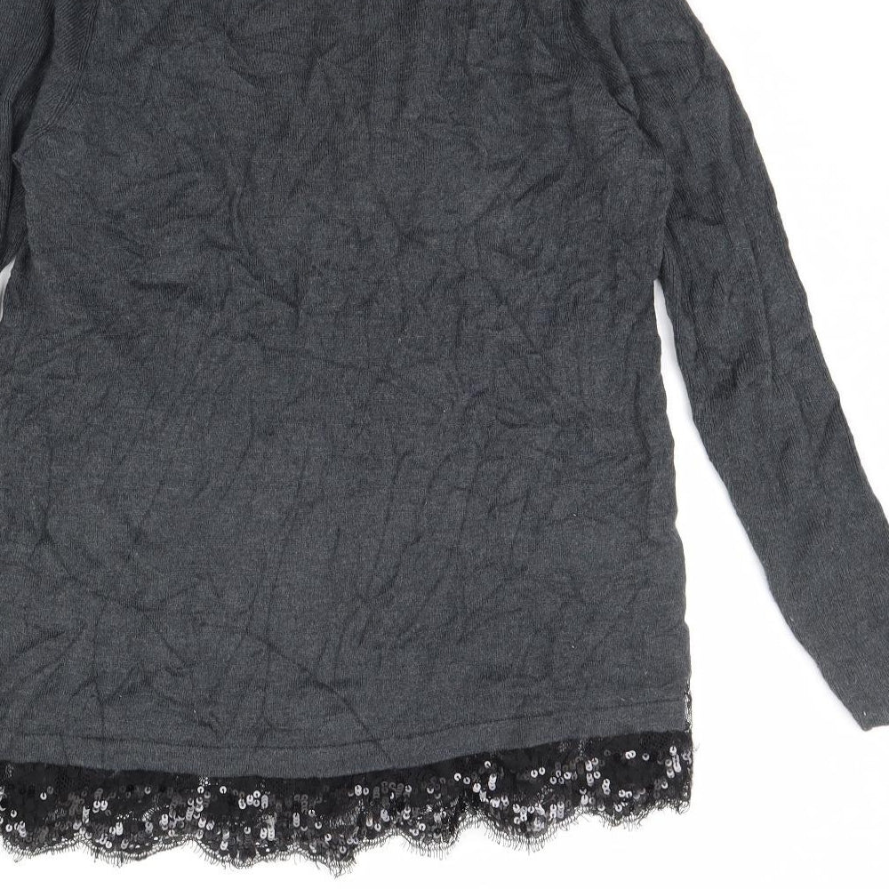 Gerry Weber Womens Grey Pullover Jumper Size 12