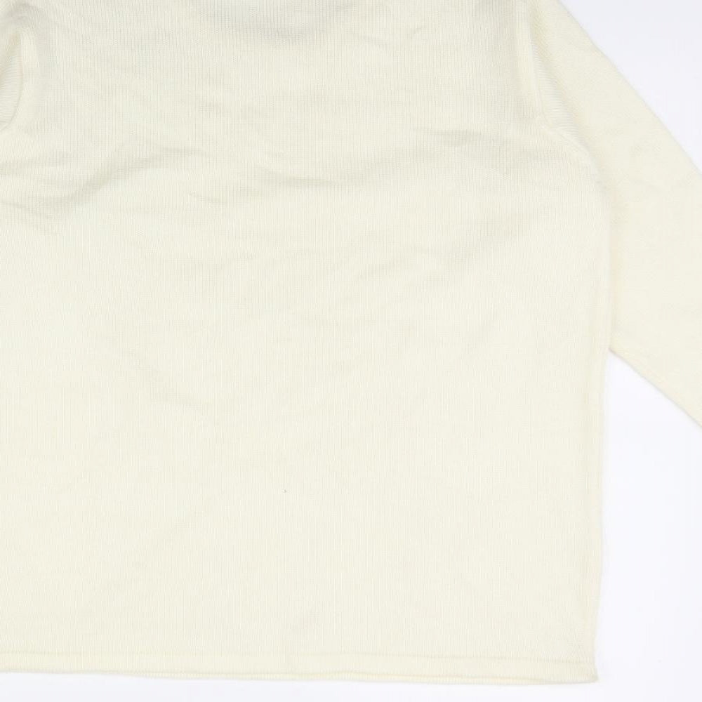Prima Womens Ivory Pullover Jumper Size M