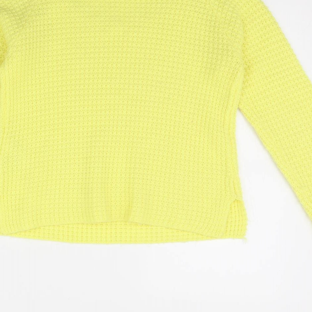 Vera Moda Womens Yellow Pullover Jumper Size XS