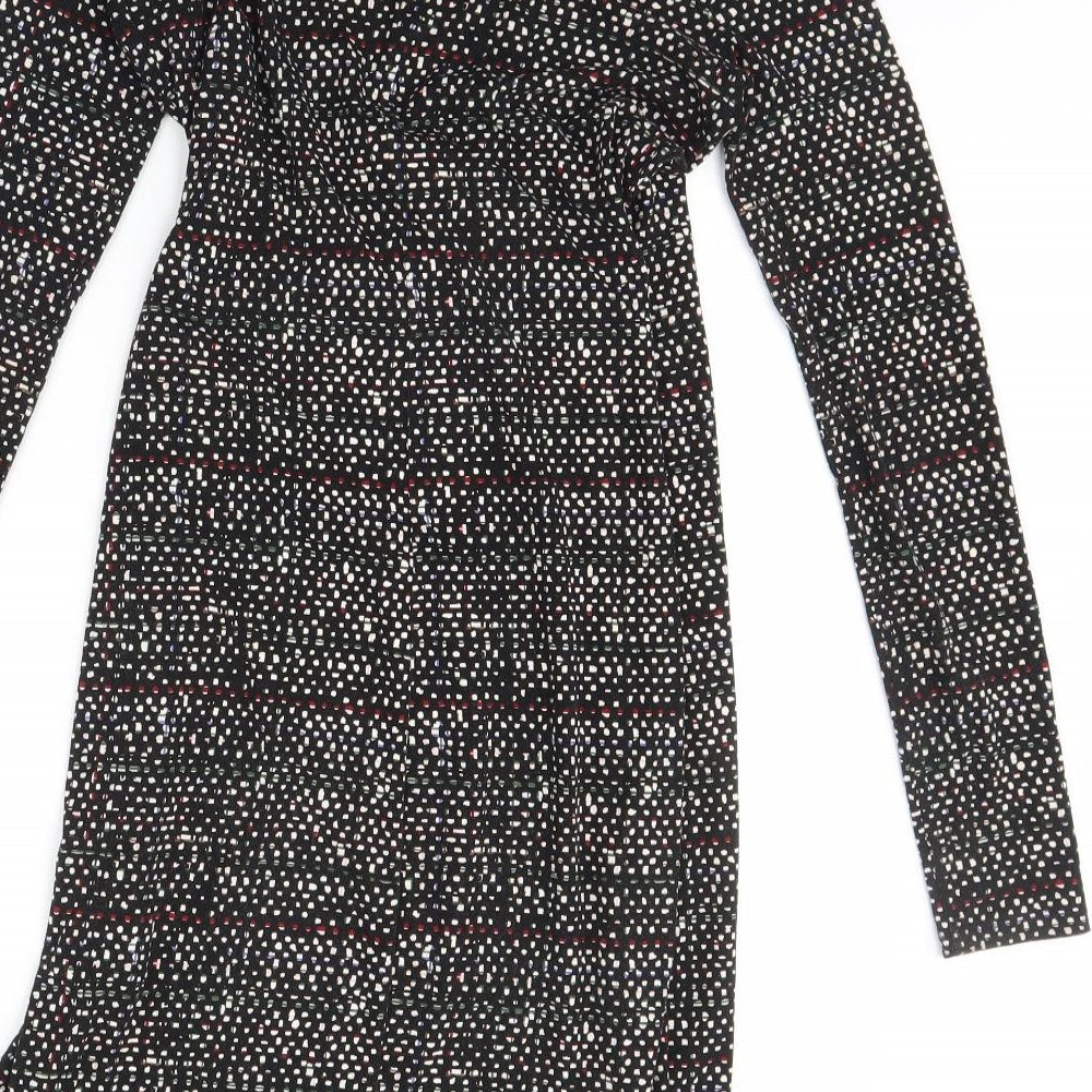 Gap Womens Black Polka Dot Shift Size XS