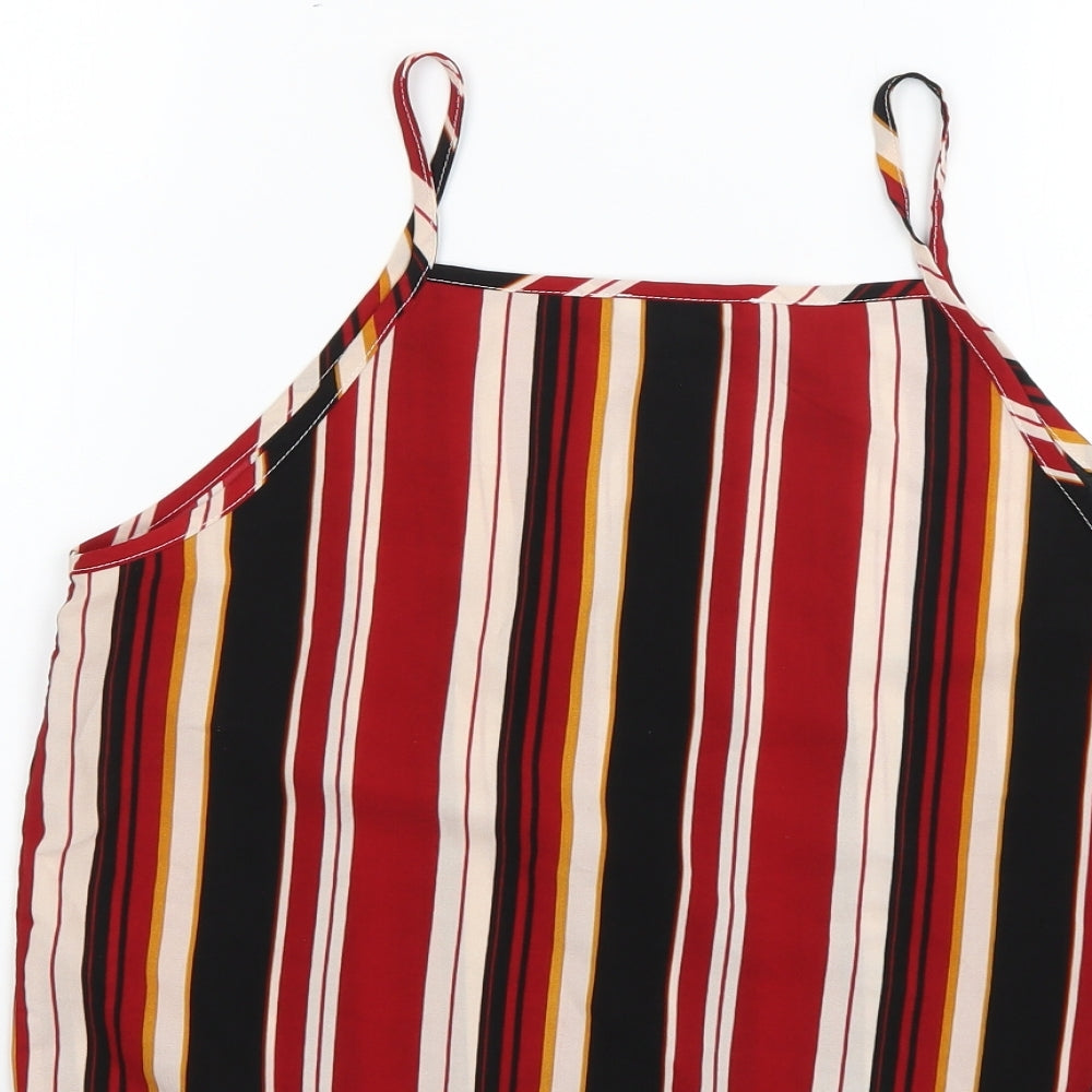 Glamorous Womens Multicoloured Striped Basic Blouse Size S