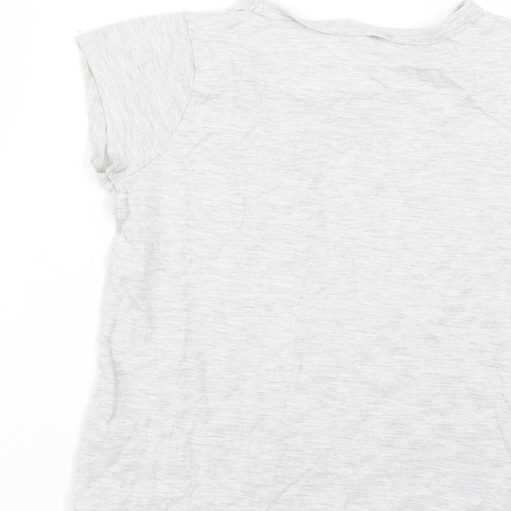 George Boys Grey Basic T-Shirt Size 9-10 Years