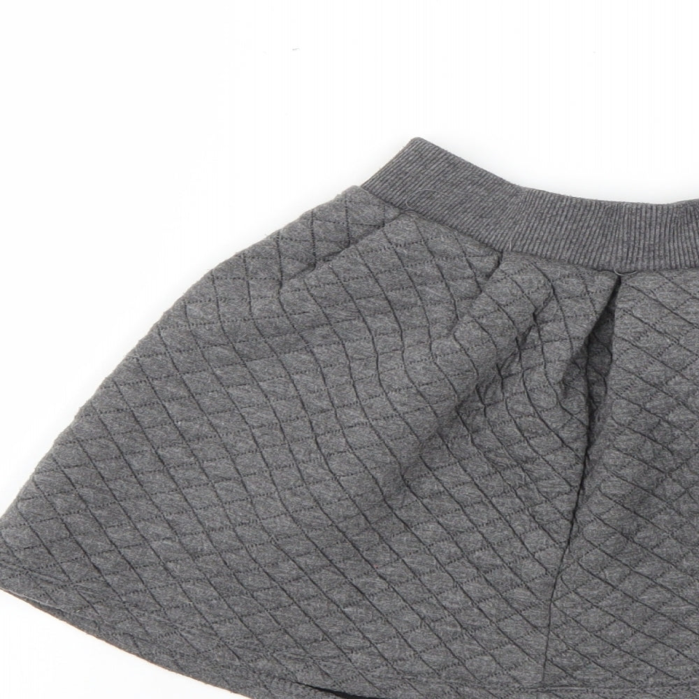 TU Girls Grey Mini Skirt Size 7 Years