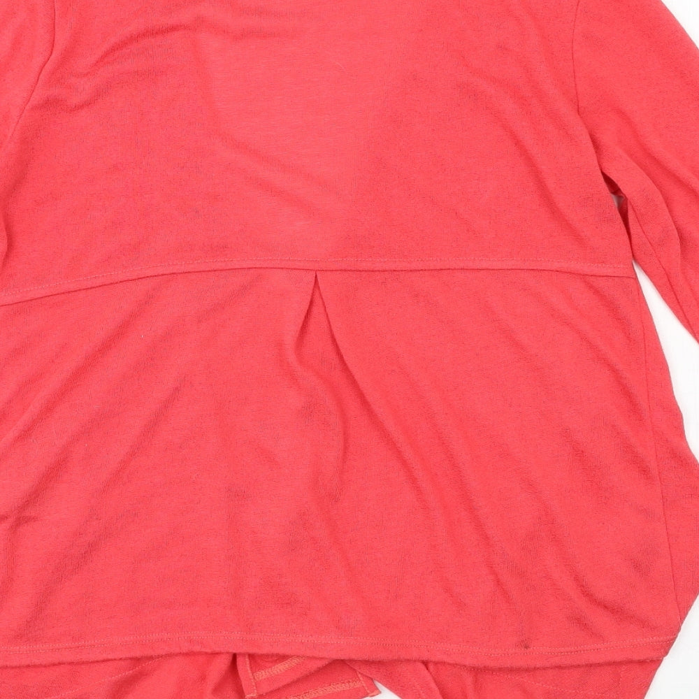 Per Una Womens Pink Knit Cardigan Jumper Size 10