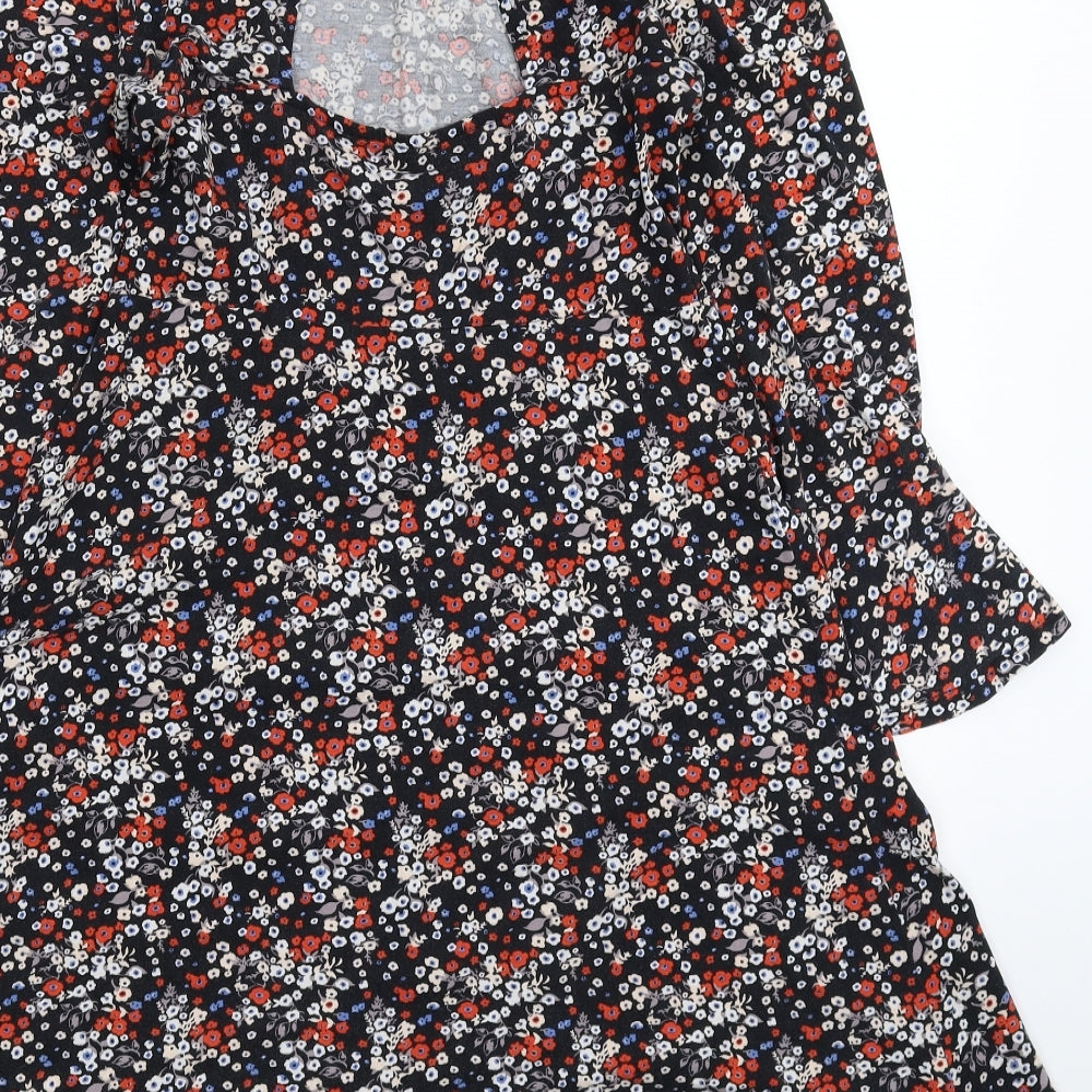 Red Herring Womens Multicoloured Floral Fit & Flare Size 10