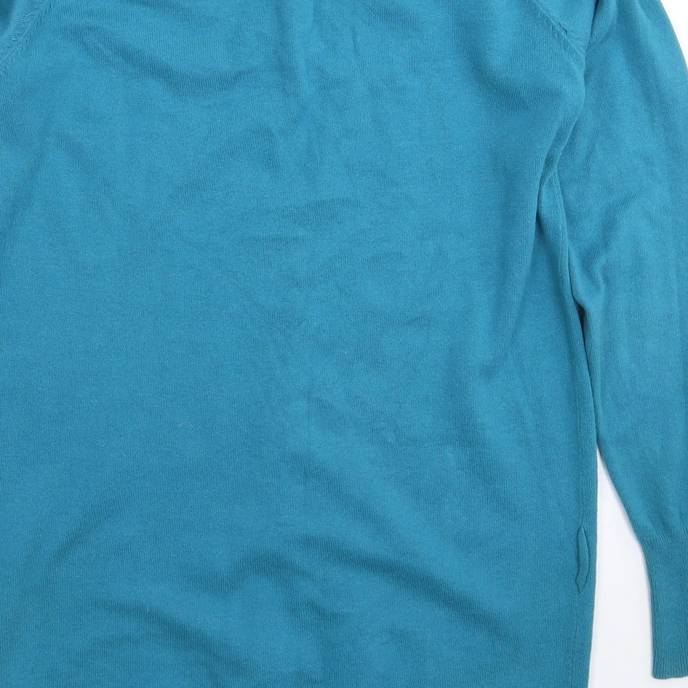 Mixin Womens Blue Knit Pullover Jumper Size L