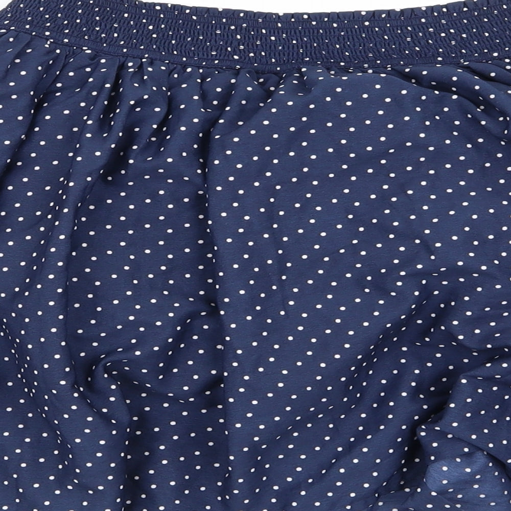 NEXT Girls Blue Polka Dot Flare Skirt Size 12 Years