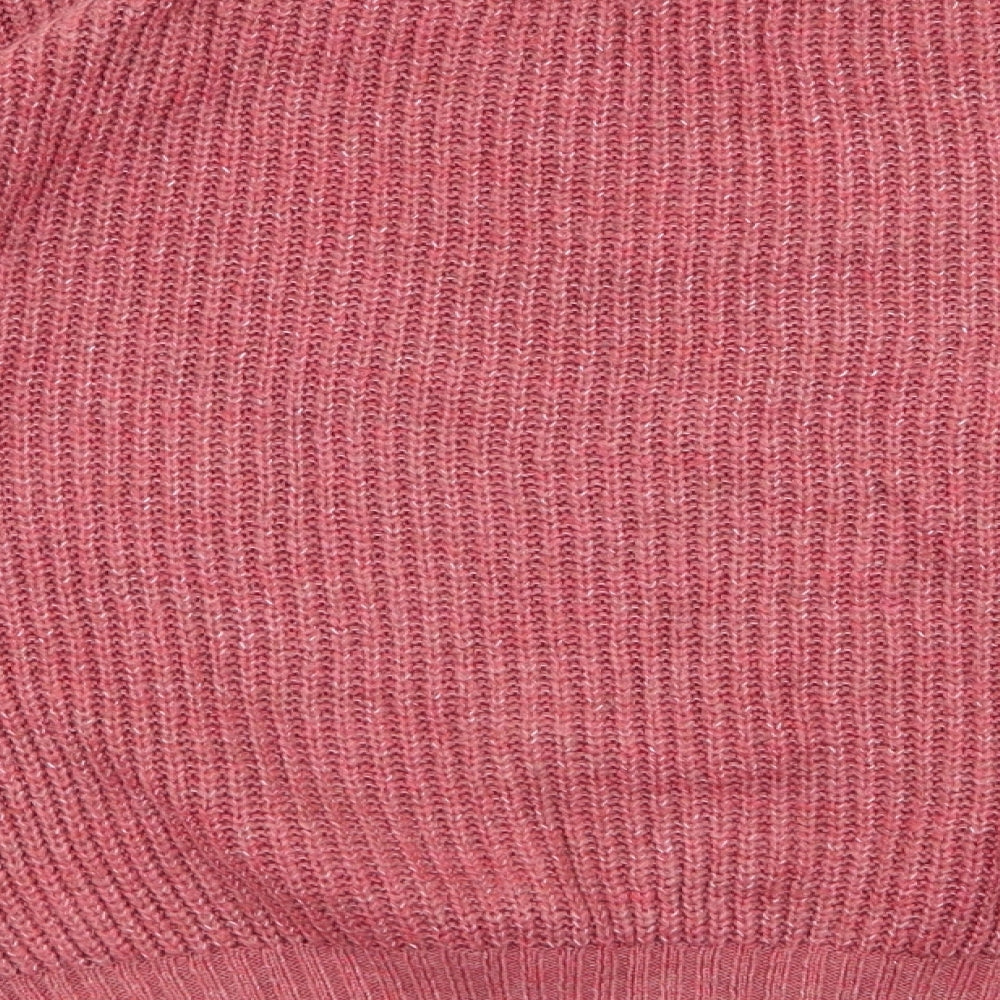 NEXT Womens Red Geometric Pullover Jumper Size S
