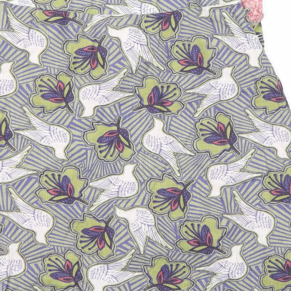 PREWORN Womens Multicoloured Floral Flare Skirt Size 30 in