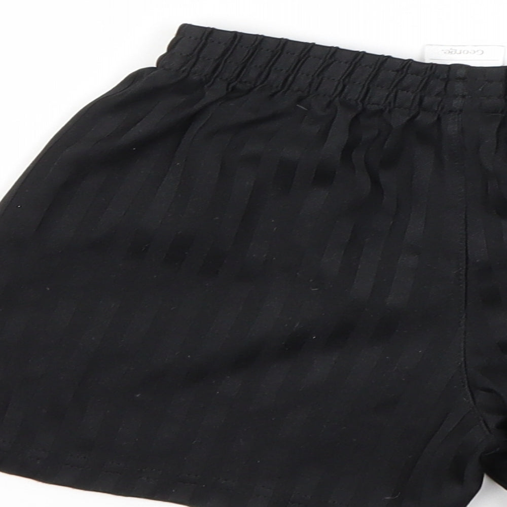 George Boys Black Sweat Shorts Size 5-6 Years