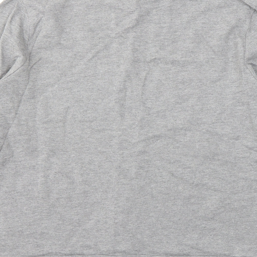 Topman Mens Grey Geometric Pullover Sweatshirt Size M