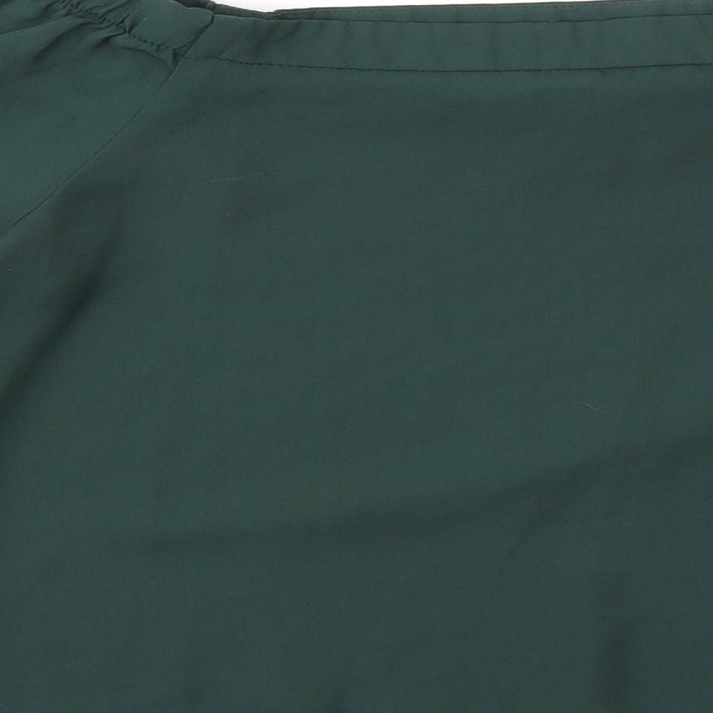 New Look Womens Green Basic Blouse Size 10