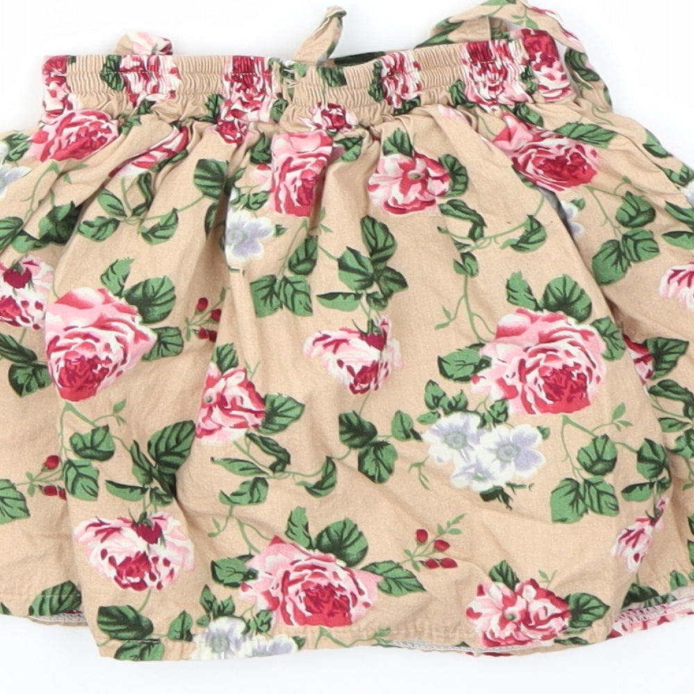 TONG BEIDI Girls Multicoloured Geometric Flare Skirt Size 12 Months