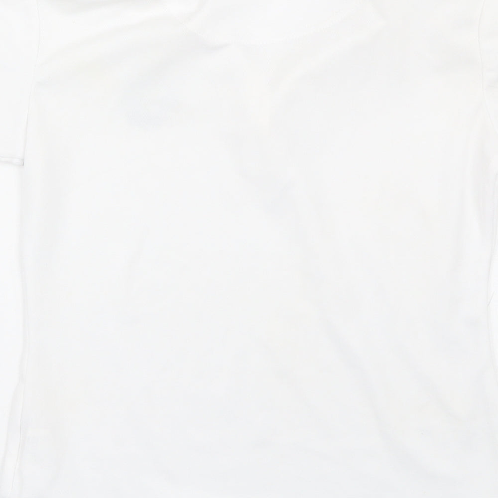 Elico Girls White Basic Polo Size 9-10 Years