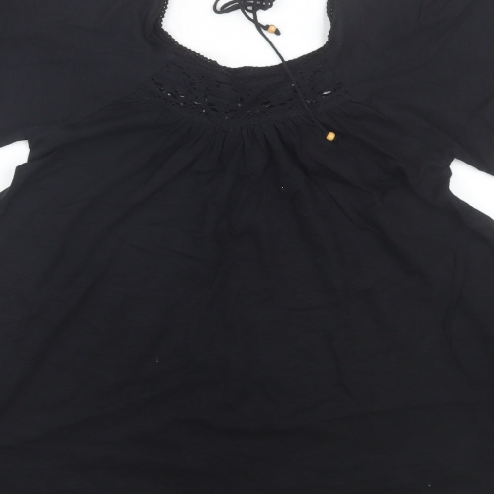 Denim co Womens Black Basic T-Shirt Size 8