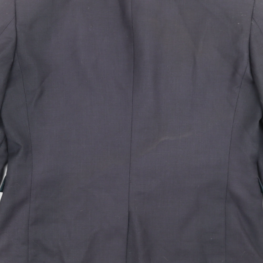 NEXT Mens Grey Striped Jacket Suit Jacket Size 38 - Tailored fit