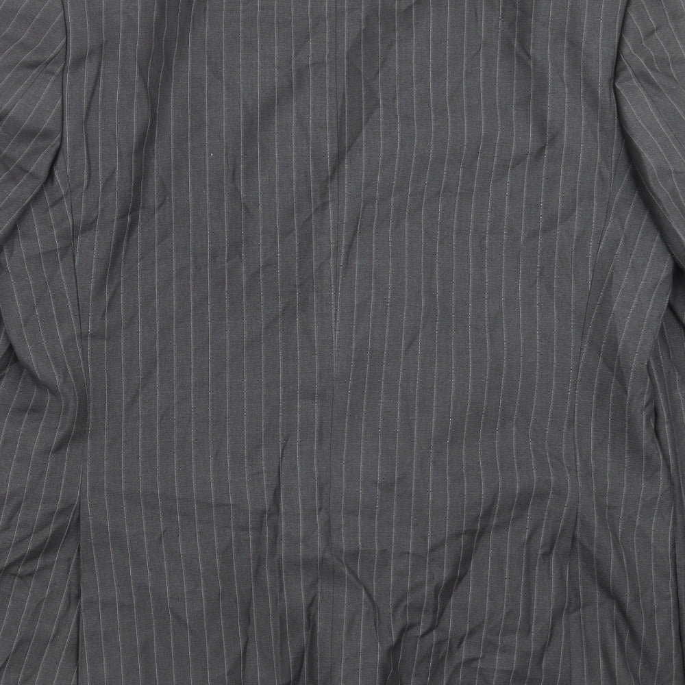 F&F Mens Grey Striped Jacket Suit Jacket Size 44