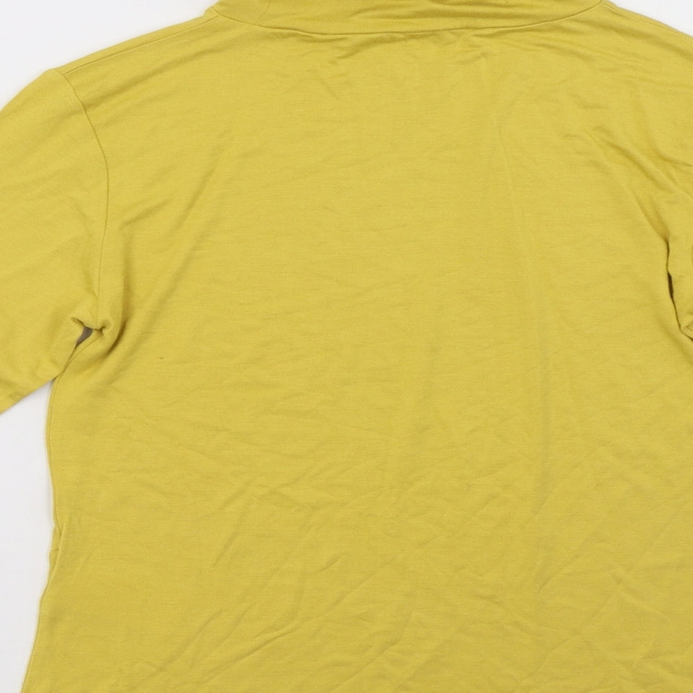 Peacocks Womens Yellow Pullover Sweatshirt Size 10