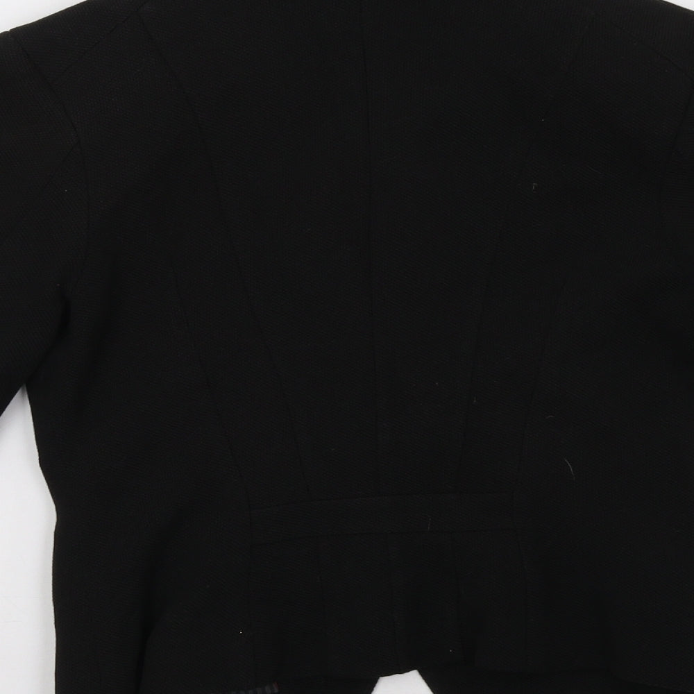 H&M Womens Black Jacket Blazer Size 8