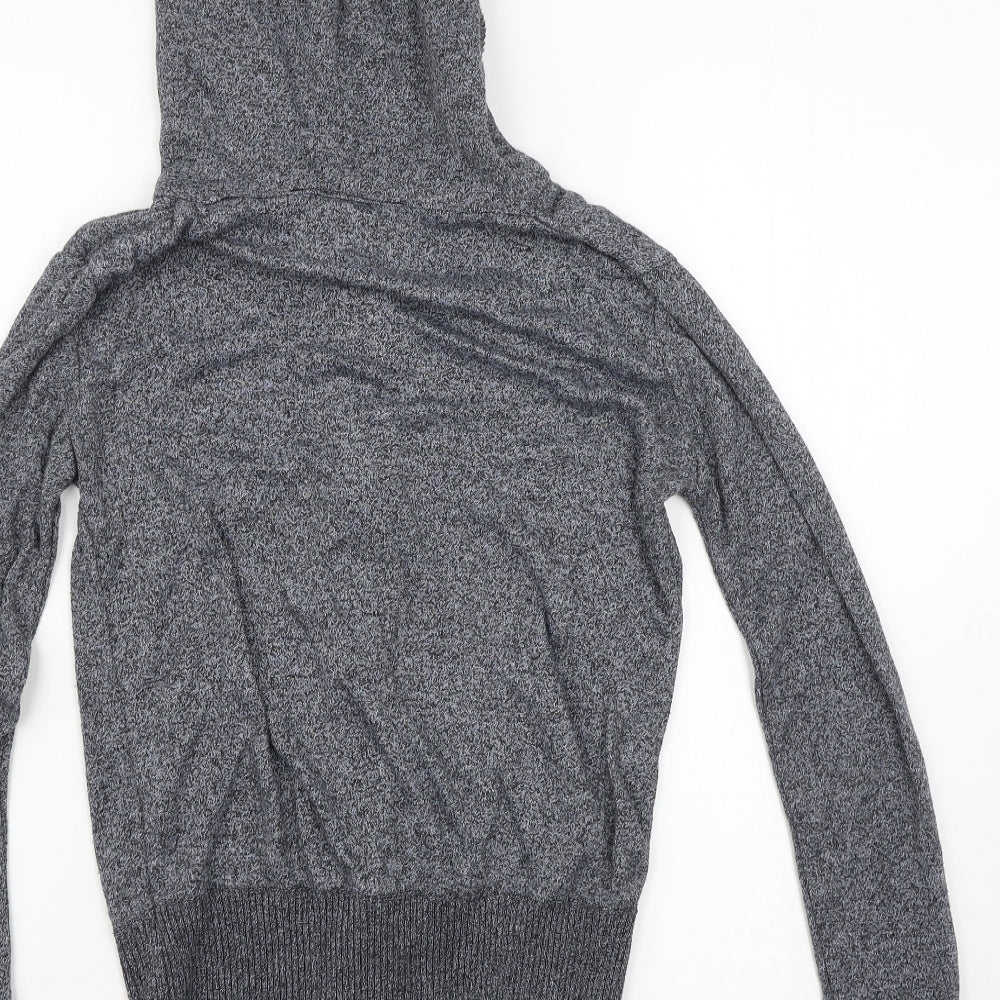Sweet Delicate Womens Grey Full Zip Hoodie Size M
