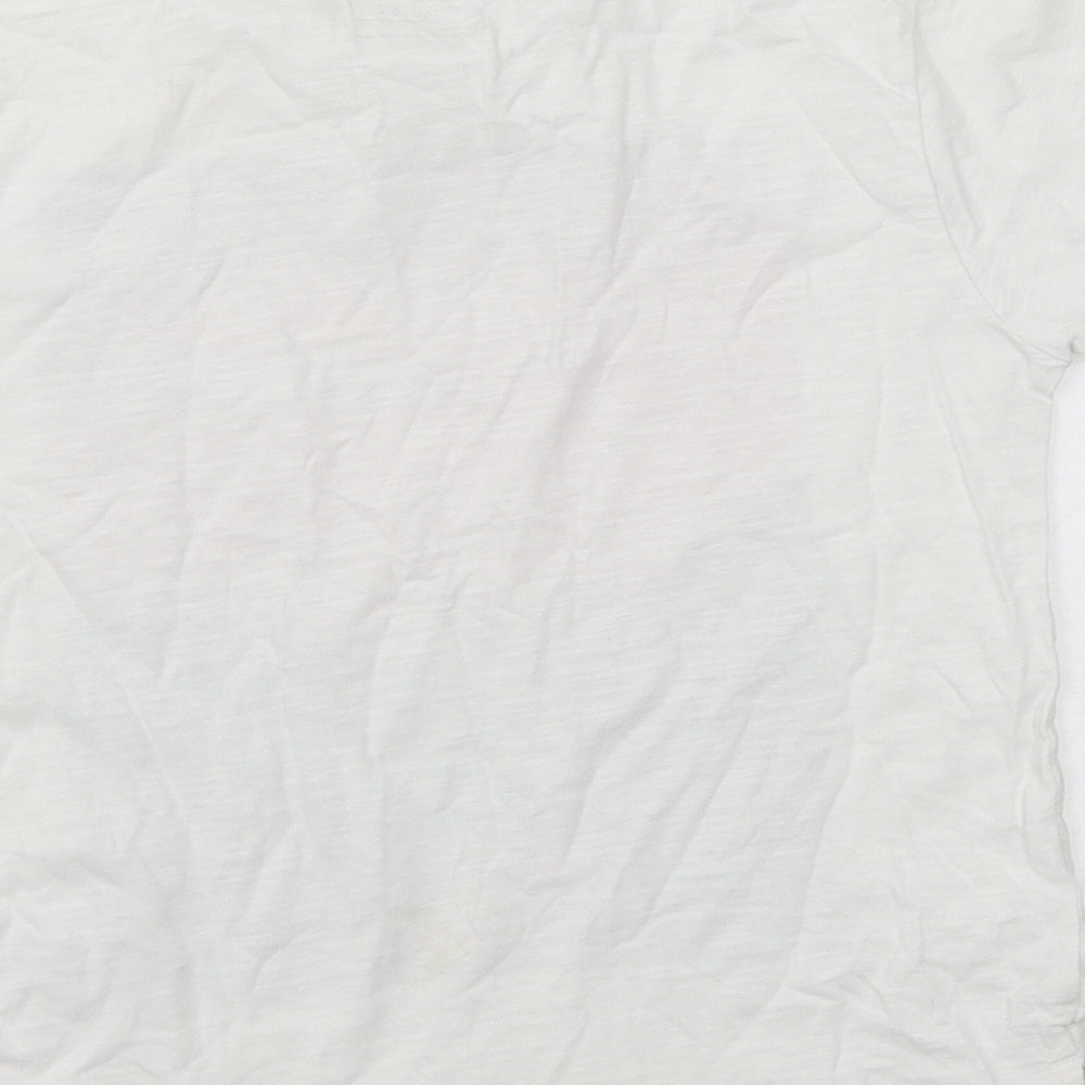 Next Boys White Basic T-Shirt Size 7 Years